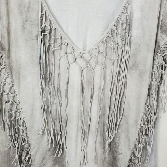 Fringed T-Shirt Dress/Tunic Size 2xl - Picture 4 of 7